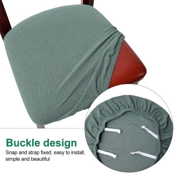 

chair seat cover dining room cushion slipcovers office home decor with ties button thicken protector stretch solid easy install