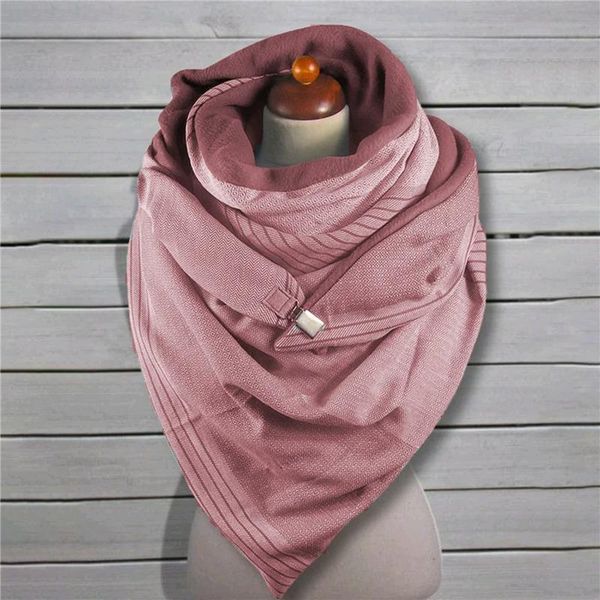 

ladies shawl scarf fashion winter scarf shawl women solid color button soft wrap casual warm, Blue;gray