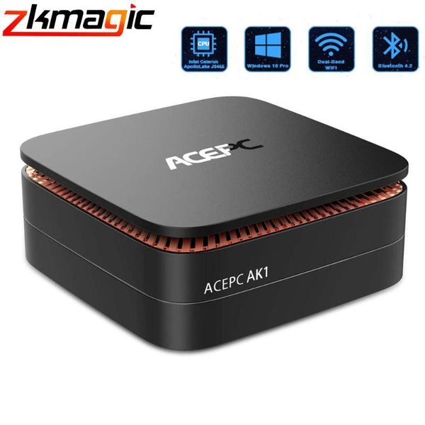 

ak1 mini pc windows 10 pro(64-bit) intel celeron apollo lake j3455 processor(up to 2.3ghz) deskcomputer gigabit ethernet 4k1