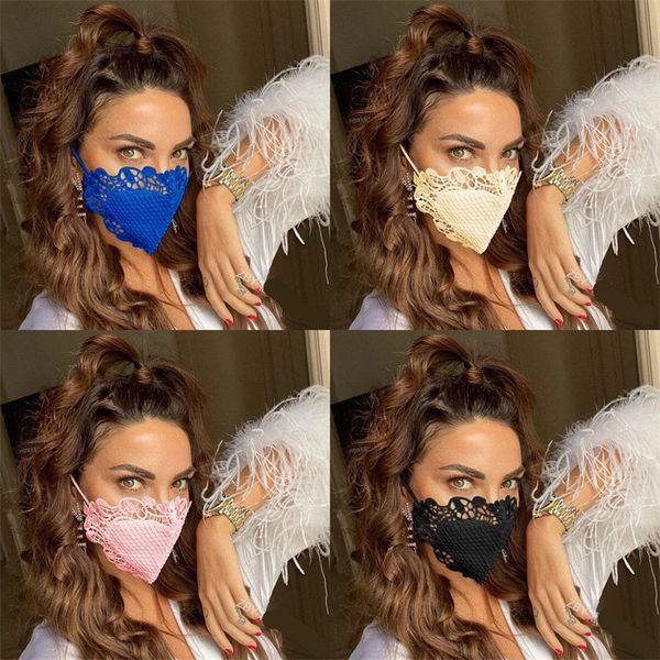

face colour cotton masks lace mascarilla dust anti smoke fashion respirable mascherine washable reusable custom female ladies 6 9ol c2