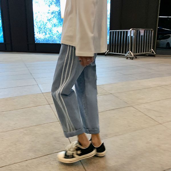 

2020 man's men's pants, brim pants, Blue