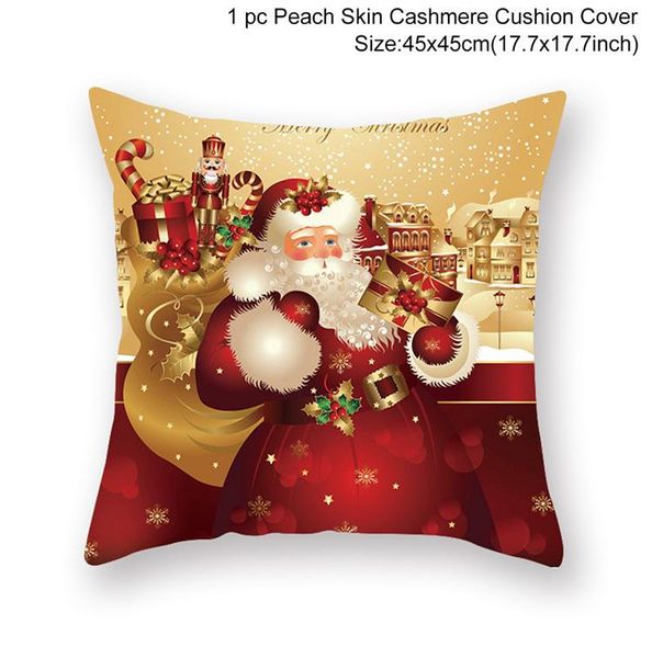 

счастливого рождества украшения для дома 2020 cristmas coushion cousic gold украшения рождественский дом decor xmas navidad новый год natal