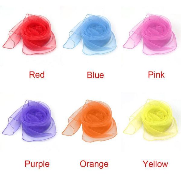 

2020 20pcs/pack belly props performance toy early education for baby gift juggling scarves silk kids dance square children dress up, Blue;gray