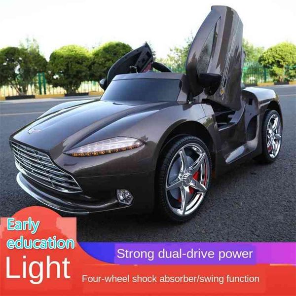 

new large four-wheeled children's electric car with bluetooth remote control music swing toy for kids ride on