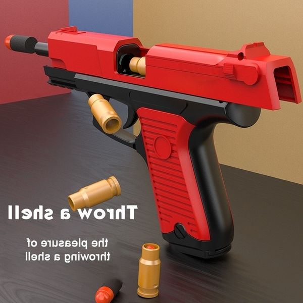 

5444p85 pistol shell throw ejection soft darts bullets air toys gun outdoor sports shooting handgun for boys