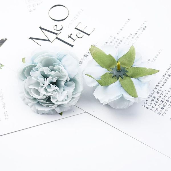 

6 дешевый свежий свежий пион цветок головы искусственные цветы для скрапбукинга свадьба невеста запястье цветок материал домашний декор diy