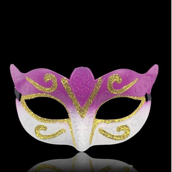 

factory party with venetian gold glitter sparkle mask mardi gras masks masquerade