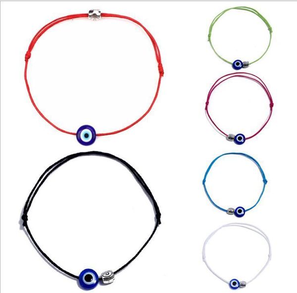 

factory5an6adjustable bracelet lucky string red cord evil eye diy jewelry gd37
