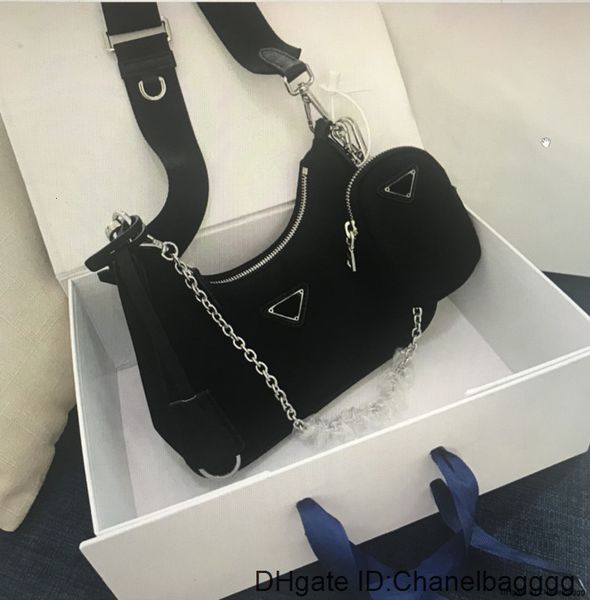 

1bh204 canvas crossbody messenger handbags women classic bags zipper fashion chest chain tote key wallet shoulder bag