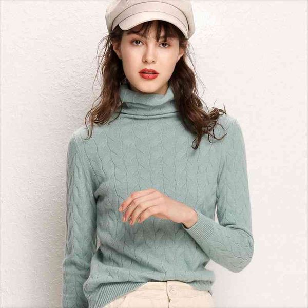 

cashmere wool women sweater and pullovers women fashion turtleneck solid color long sleeve knitted hemp flowers warm sweater, White;black