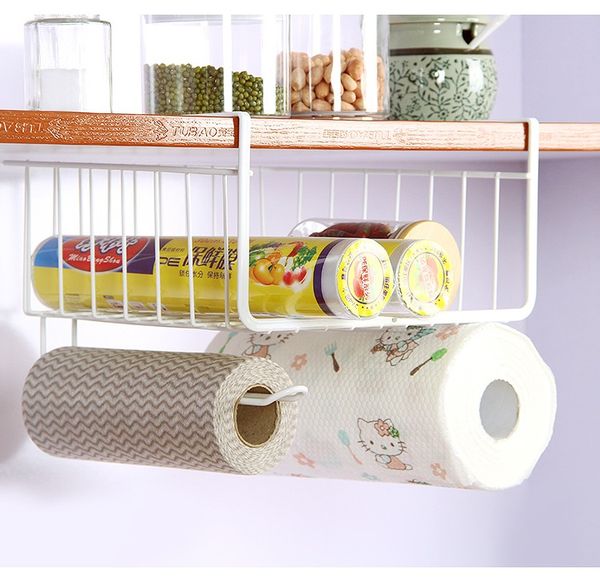 

2021 new creative cabinet hanging basket hanging rack metal supplies kitchen rack hanging storage storage christmas and happy new year