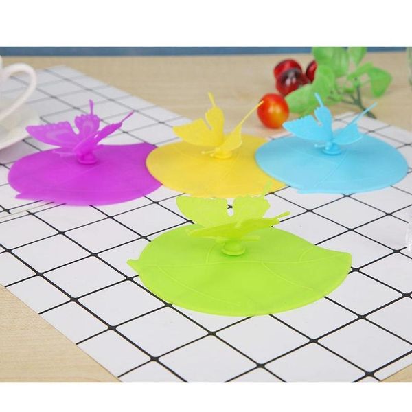 

sile leaf shaped cup cover heat resistant sealed cap leakproof cups lid foliage easy to carry easy to clea bbyyja