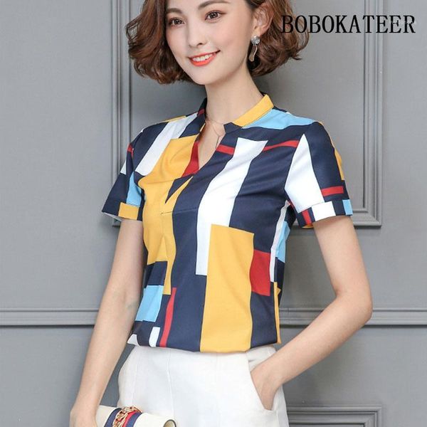 

bobokateer blue shirts women blouses 2018 plus size women clothing chiffon blouse loose shirt white blusa feminina1