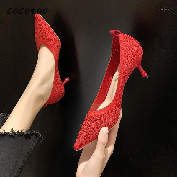 

red rhinestone face bridal shoes women's stiletto heel small fresh banquet shoes dress wedding professional work1, Black