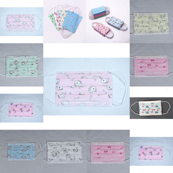 

cartoon boys child respirator kids non-woven disposable girls mouth mask anti pollution brseqx j2g0