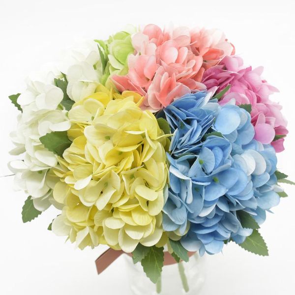 

5 fork hydrangea bouquet artificial flowers christmas decorations for home diy living room furnishings bonsai candy box wedding f bbywss
