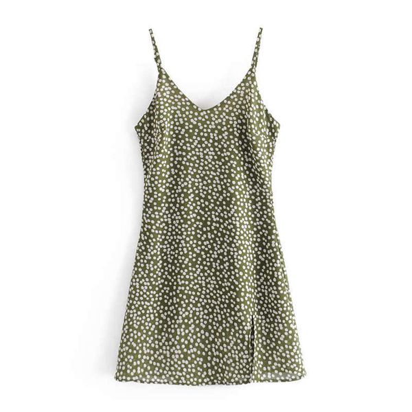 

spot 2020 side winter french slit pastoral hem mini sling dress s1-0335, Black;gray