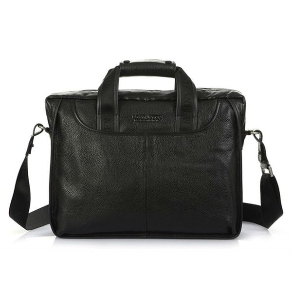 

full of grains genuine men's folder business lapleather pocket crossbody bag black brown sack