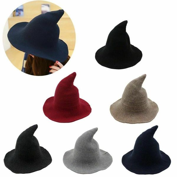

modern witch hat made from sheep wool halloween party witch hats