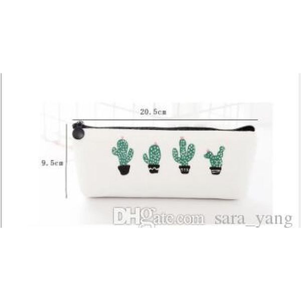 

cactus pencil case kawaii canvas zipper stationery estuches school cute pencil box pen bags pouch poc wmtefd dh_seller2010