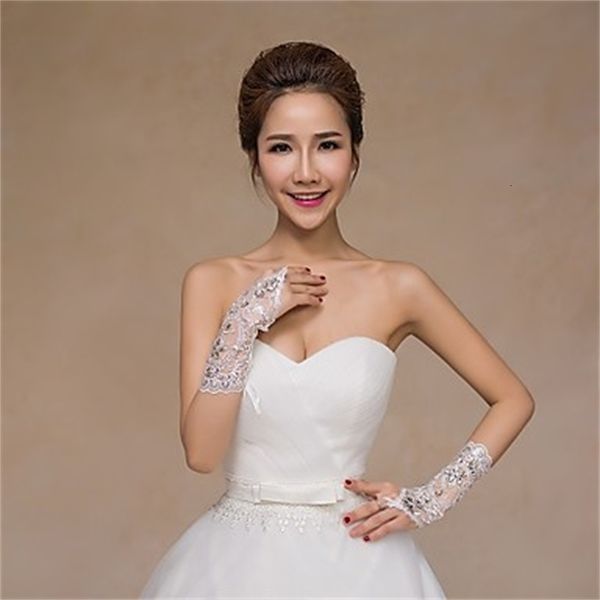 

lace 2015 popular elbow sale length wedding/party glove sequins rhinestones 061
