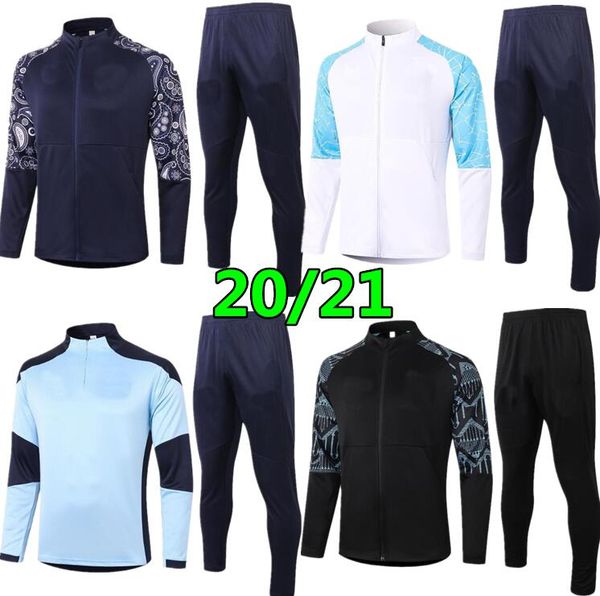 

2020 2021 man survetement jacket training suit soccer tracksuits 20 21 city de byuyne kun aguero tracksuit football jacket tracksuit set, Black;yellow
