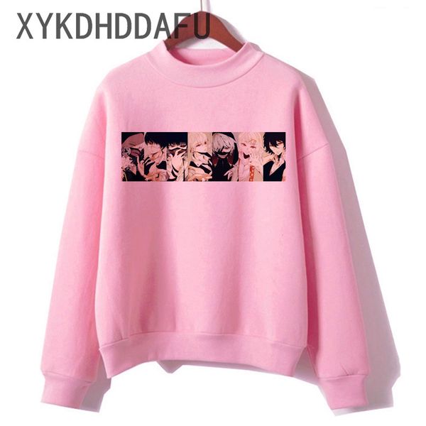 

hooded tokyo ghoul kaneki ken anime harajuku ulzzang sweatshirt women cartoon hoodies gothic female streetwear hoody japanese q0105, Black