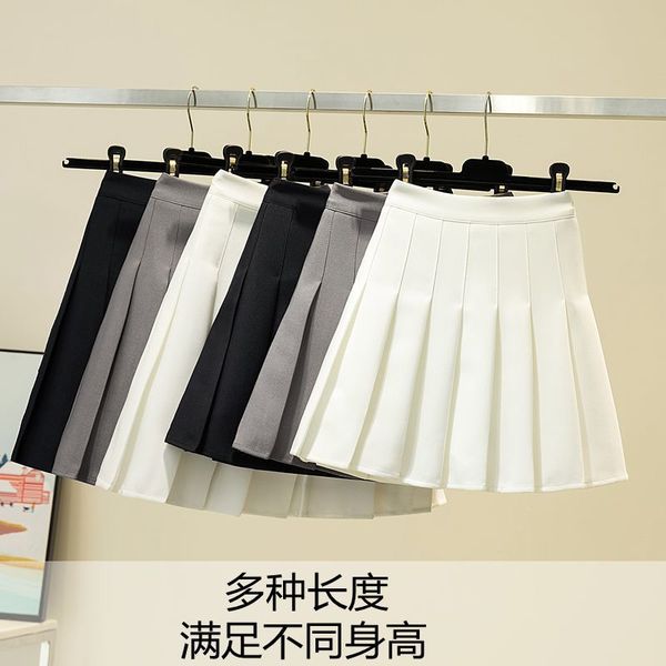 

edition pleated skirt schoolgirl trill a word show qiu dong thickening bust skirt of tall, umbrella skirt big yards y1214, Black