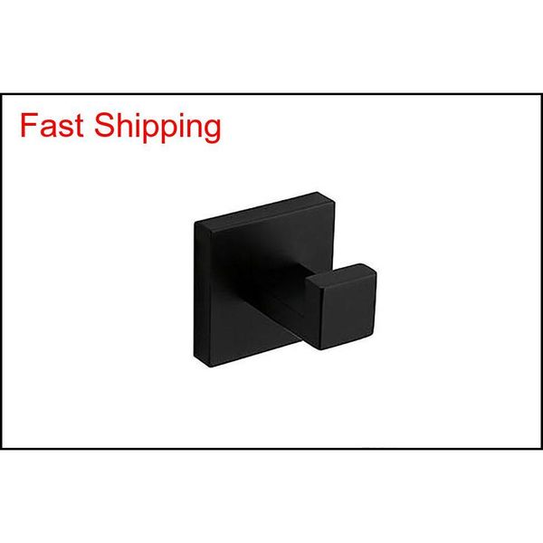 

mirror polished /matte black /brushed stainless steel robe hook towel hook wall mount square towel rob qylhis dh_seller2010