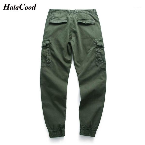 

halacood fashion brand japanese streetwear cargo pants plus size trousers man multi-pocket punk techwear pants male joggers men1, Black