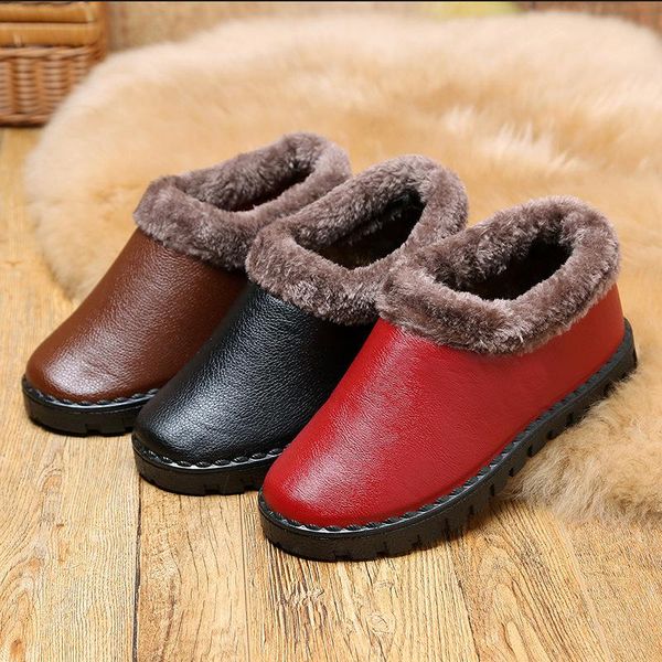 

women boots 2021 new women winter shoes snow boots waterproof fabric winter shoes flats ankle botas mujer nvxue37, Black