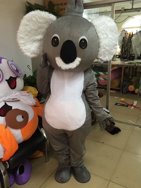 

mascot costumes koala mascot costume animal cartoon character fancy dress costumes halloween fancy suits christmas party outfits, Red;yellow