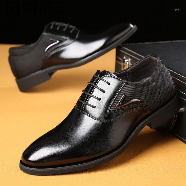 

business shoes men formal mens office shoes leather zapatos de hombre de vestir formal men wedding ayakkabi1, Black