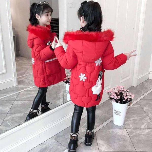 

down coat children winter windproof thick jackets for 2 3 4 5 6 7 8 9 10 11 12 year kids girl colors girls casual hooded parkas, Blue;gray