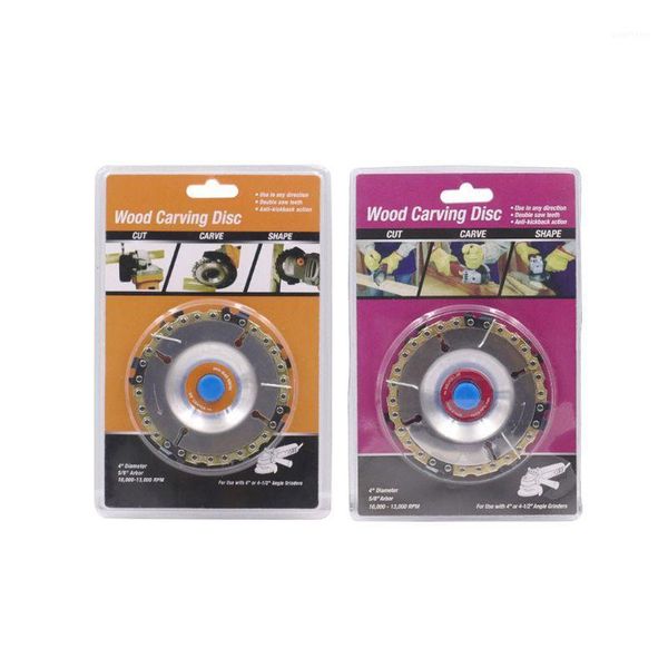 

4 inch 7 teeth wood carving disc woodworking chain grinding saw plate wheel tool for angle grinder1