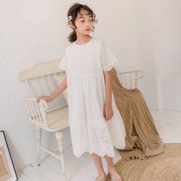 

hollow new white out lace fairy drs for spring and summer, Red;yellow