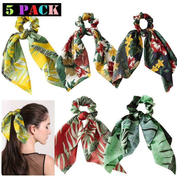 

cross-border long large intestine ring cloth head jewelry tassel ponytail female manufacturer overall, Golden;white