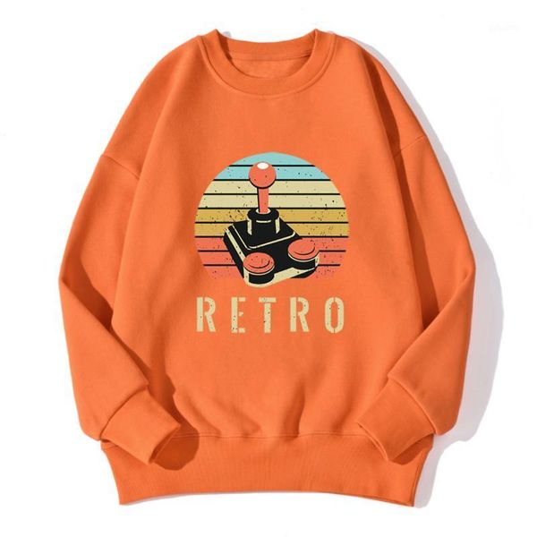 

retro print hoodies women's fashion causal loose sweatshirt 2020 autumn winter new brand fleece warm crewneck pullover sportwear1, Black