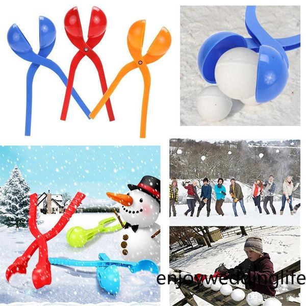 

winter snowball maker sand mold tool kids toy lightweight compact snowball fight sports outdoor christmas games for children