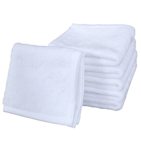 Sublimação em branco Phorm Washcloth 30 * 30cm DIY DIY Wash Face Hand Towel Bath Hair Home Hotel Facecloth Pano Branco 6 82 G2