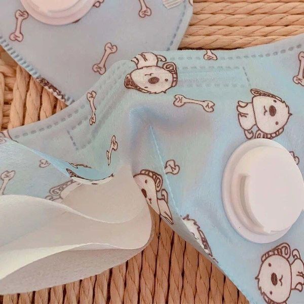 

kids comfortable in cotton stock girls beautiful face masks 3-layer fashion designer mask dustproof