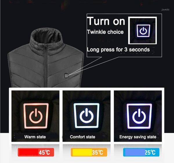 

winter casual techwear waistcoat cotton heated vest utility men vests femme veste homme hiver winter clothing windbreaker man1, Black;white