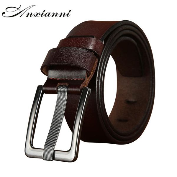 

2020 new mens fashion belts leisure business casual wild high grade luxury pure leather pin buckle belts, Black;brown