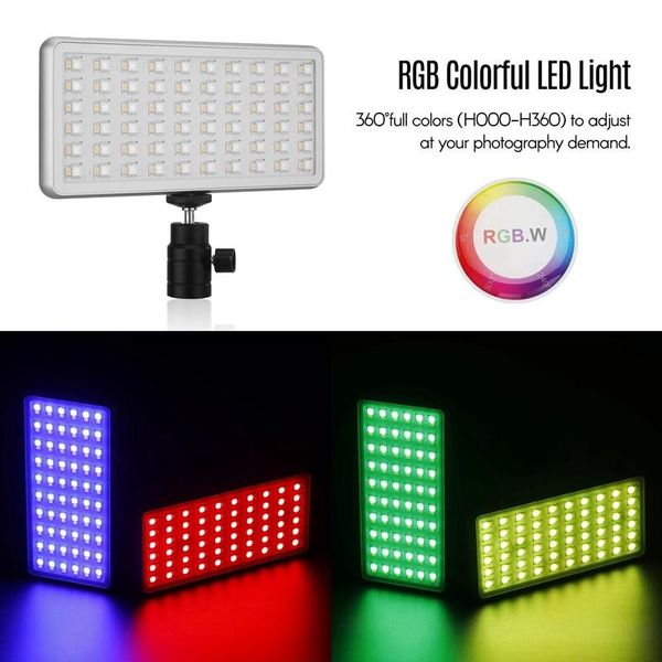 

flash heads -nicefoto tc-168 pocket size led rgb light portable fill-in video lighting for portrait product pography
