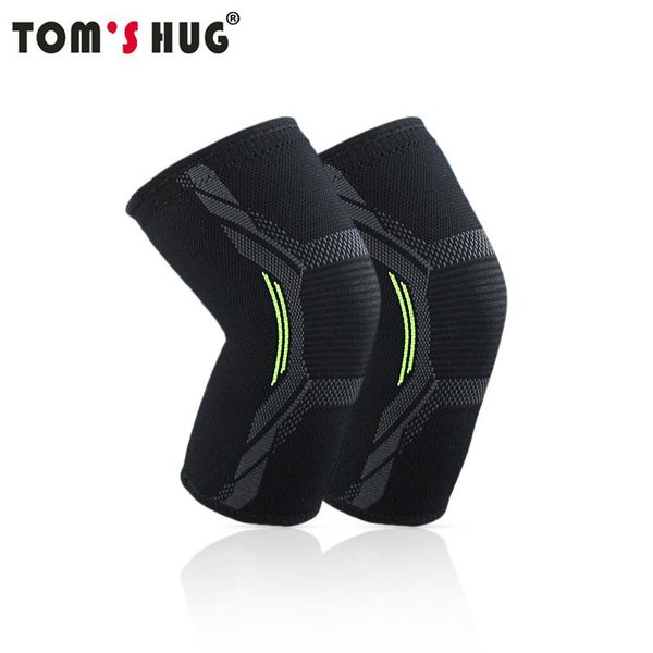 

tom's gug conee рукав поддержка защитника черный спорт kneepad 1 шт. фитнес работает велосипедные скобки высокоэластичный тренажерный зал ко