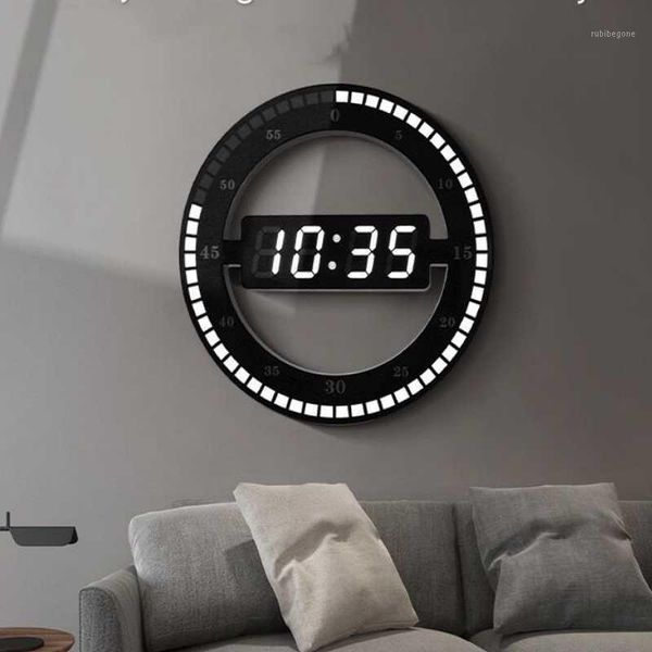

desk & table clocks 3d led digital wall clock electronic night glow round adjust brightness deskclock1