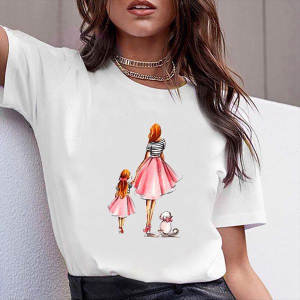 

women clothes print mom life dog summer short sleeve tshirt printed women shirt t female t shirt casual woman tee, White