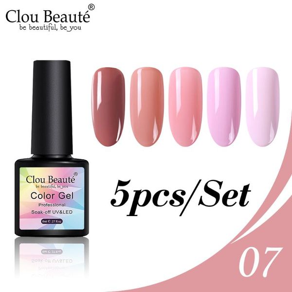 

nail gel ru fast delivery 5pcs led varnish shining lacquer sequins for autumn winter color varnishes base coat, Red;pink