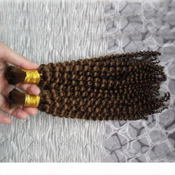 

2 bundles brazilian kinky curly bundles human braiding hair bulk 200g 30 inch human hair curly wholesale lots bulk human braiding hair bulk, Black