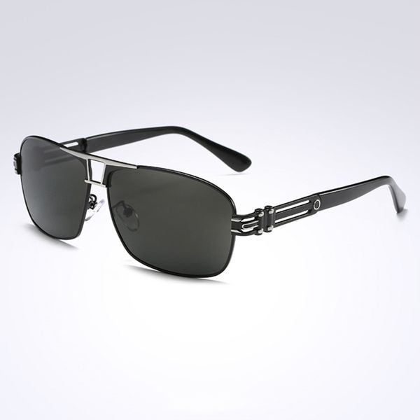 

2021 the new sunglasses uv400 men driving glasses silver/brown frame comes with box u6tx, White;black
